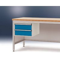 Manuflex ZB4522.0002 Komplett-Gehäuse 300 für ALU-Tisch, 800mm tief HF0002 Korpus: RAL7035 lichtgr von Manuflex