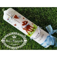 Taufkerze Bambi Reh "© Das Original" Tk188 von ManusKerzenzauber