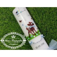 Taufkerze Bambi Reh "© Das Original" Tk188 von ManusKerzenzauber