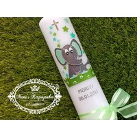 Taufkerze Elefant "© Das Original" von ManusKerzenzauber