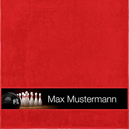 Manutextur Duschtuch mit Namen - personalisiert - Motiv Bowling - viele Farben & Motive - Dusch-Handtuch - rot - Größe 70x140 cm - persönliches Geschenk mit Wunsch-Motiv und Wunsch-Name Manutextur Duschtuch mit Namen - personalisiert - Motiv Bowling - viele Farben & Motive - Dusch-Handtuch - rot - Größe 70x140 cm - persönliches Geschenk mit Wunsch-Motiv und Wunsch-Name von Manutextur