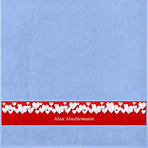 Manutextur Duschtuch mit Namen - personalisiert - Motiv Liebe - Herz - viele Farben & Motive - Dusch-Handtuch - hellblau - Größe 70x140 cm - persönliches Geschenk mit Wunsch-Motiv und Wunsch-Name Manutextur Duschtuch mit Namen - personalisiert - Motiv Liebe - Herz - viele Farben & Motive - Dusch-Handtuch - hellblau - Größe 70x140 cm - persönliches Geschenk mit Wunsch-Motiv und Wunsch-Name von Manutextur