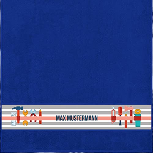 Manutextur Duschtuch mit Namen - personalisiert - Motiv Werkzeug - viele Farben & Motive - Dusch-Handtuch - Royalblau - Größe 70x140 cm - persönliches Geschenk mit Wunsch-Motiv und Wunsch-Name Manutextur Duschtuch mit Namen - personalisiert - Motiv Werkzeug - viele Farben & Motive - Dusch-Handtuch - Royalblau - Größe 70x140 cm - persönliches Geschenk mit Wunsch-Motiv und Wunsch-Name von Manutextur