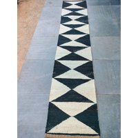 60 X 50 cm Schwarzer Juteteppich, Läufer, Teppich Berber Teppich von ManviExports