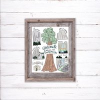 Yosemite-Nationalpark 8 X 10 Kunstdruck von ManyAdventuresShop