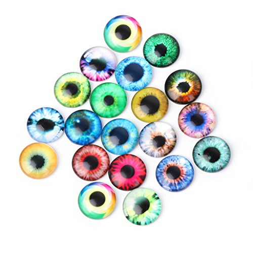 MANYO 20pcs, Puppen Eye DIY Handwerk Glas Augen Jewelry Accessories 10/16/20 mm 20 mm von Manyo