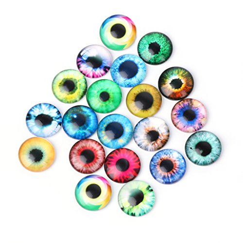 MANYO 20pcs, Puppen Eye DIY Handwerk Glas Augen Jewelry Accessories 10/16/20 mm 20 mm von Manyo