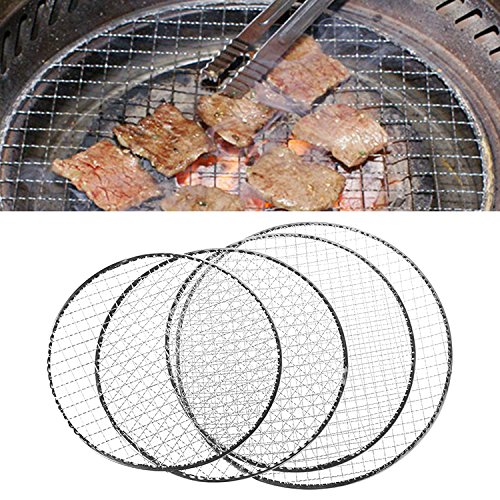 Manyo Einweg-Grillrost, Drahtgeflecht, Metall, Fleisch, Fisch, Gemüse, Grillwerkzeug (33 cm) von Manyo