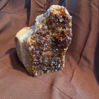 Roher Citrin Mit Kristallen, Naturstein. Rohstein, Cluster Naturbelassen. Stein Erstaunlichen Gelben Kristallen von MaoArtCollection