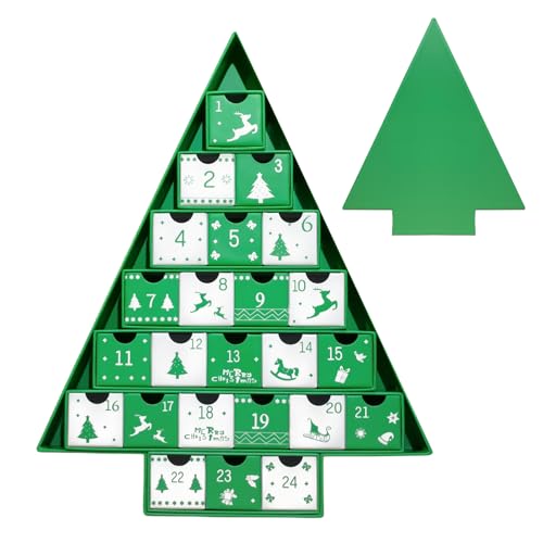 Maodom Adventskalender Box,24-Tage Weihnachtskalender-Box | Nummerierte Winterfest-Schmuckdose Für Schmuck Nugat Minerale Spielzeug Süßigkeiten Maodom Adventskalender Box,24-Tage Weihnachtskalender-Box | Nummerierte Winterfest-Schmuckdose Für Schmuck Nugat Minerale Spielzeug Süßigkeiten von Maodom