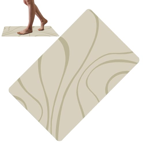 Maodom Badematten - Badmatte Badewannenmatte rutschfest,Schnelltrocknende Waschbare Saugfahige Badematte Dusche Eingangsbereich Wohnheim Apartment Hotel Deko von Maodom