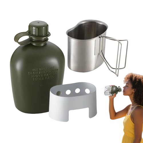 Maodom Camping Teekocher | Faltbarer Campingbecher | Kompakter Edelstahl Kocher Zusammenklappbar Für Camping Tee Kaffee Zubereitung Zu Hause Küche Wanderung Picknick von Maodom