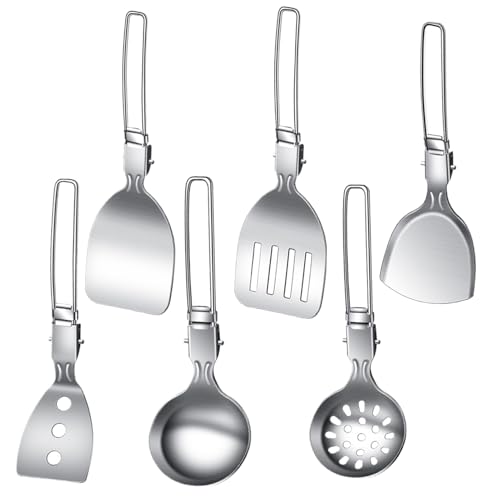 Maodom Campingbesteck-Set | Camping Besteck Set Aus Edelstahl - rutschfest Küchenhelfer zum Braten Kochen Schmoren Grillen BBQ für Reisen Camping Garten Campingurlaub Maodom Campingbesteck-Set | Camping Besteck Set Aus Edelstahl - rutschfest Küchenhelfer zum Braten Kochen Schmoren Grillen BBQ für Reisen Camping Garten Campingurlaub von Maodom