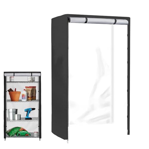 Maodom Drahtgitter Regalabdeckung,Lagerregal Schutz - Schutz Für Kleiderschränke Mit Reißverschluss Für Den Einsatz In Garage Keller Terrasse Innen Und Außenbereich Maodom Drahtgitter Regalabdeckung,Lagerregal Schutz - Schutz Für Kleiderschränke Mit Reißverschluss Für Den Einsatz In Garage Keller Terrasse Innen Und Außenbereich von Maodom