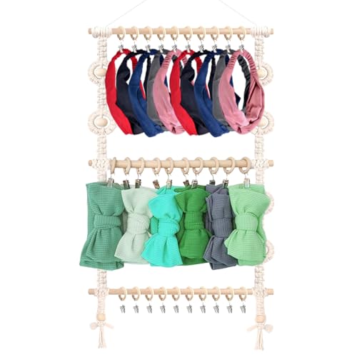 Maodom Haarband Organizer | Wandhalterung Für Mädchen-Haarbänder & Kleinkinder - Platzsparendes Aufbewahrungssystem Für Wohnzimmer, Schlafzimmer Und Kinderzimmer Maodom Haarband Organizer | Wandhalterung Für Mädchen-Haarbänder & Kleinkinder - Platzsparendes Aufbewahrungssystem Für Wohnzimmer, Schlafzimmer Und Kinderzimmer von Maodom