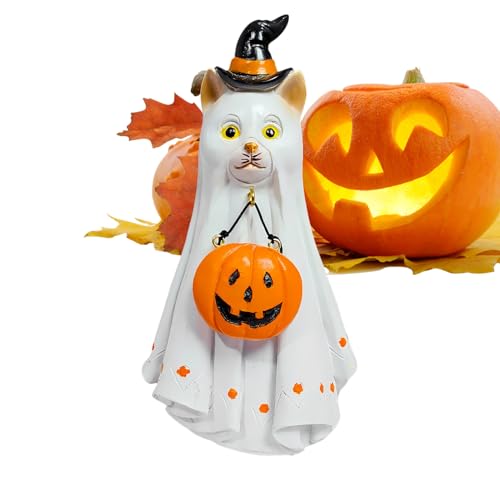 Maodom Halloween Figuren | Leuchtende Dekofigur für Draußen | Halloween Dekorationen Tischdekoration für Kamin Haus Gartenweg Camping Fenster von Maodom