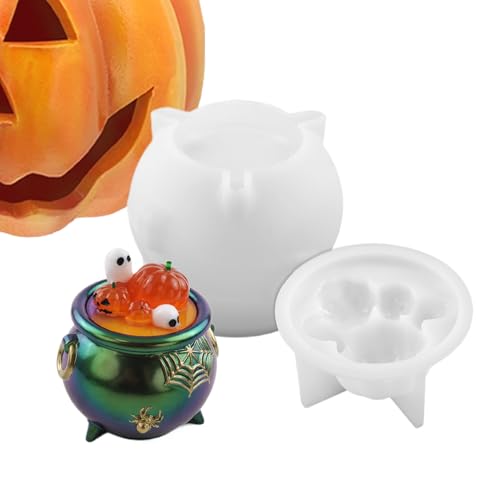Maodom Halloween Silikon Gussform | Silikonform Für Halloween Hexenkessel | Wiederverwendbare Einfache Entformung Für Kinder Und Erwachsene Maodom Halloween Silikon Gussform | Silikonform Für Halloween Hexenkessel | Wiederverwendbare Einfache Entformung Für Kinder Und Erwachsene von Maodom