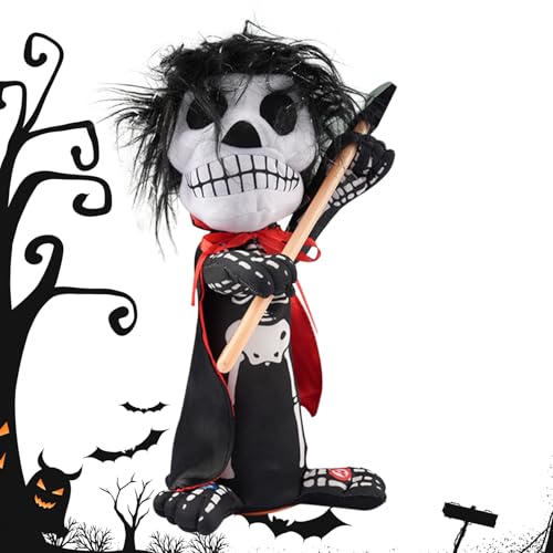 Maodom Halloween Skelett Spielzeug | Bewegliches Skelett Mit Leuchtenden Augen,Sound Effekt Figur Mit Leuchtenden Augen Deko Für Schreibtisch Festival Haus Party Und Spukhaus Maodom Halloween Skelett Spielzeug | Bewegliches Skelett Mit Leuchtenden Augen,Sound Effekt Figur Mit Leuchtenden Augen Deko Für Schreibtisch Festival Haus Party Und Spukhaus von Maodom
