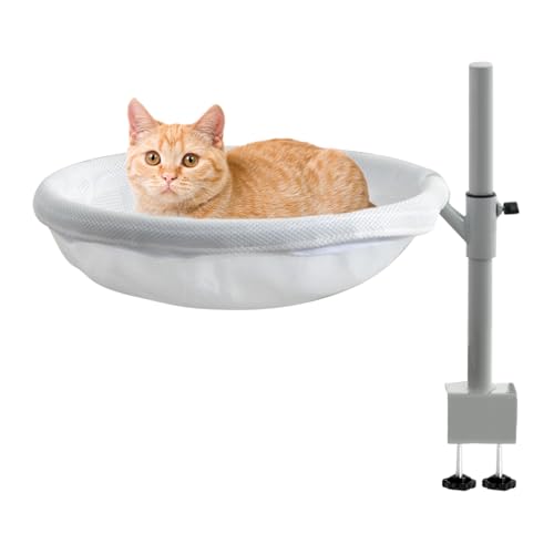 Maodom Katzen Schreibtisch Bett | Katzen Schreibtisch Hängematte | Verstellbares Hängemattennest Mit Abnehmbarem Waschbarem Bezug Für Wohnungskatzen Kleintiere von Maodom
