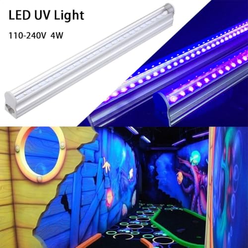 Maodom LED Schwarzlicht Leiste - Wasserdichte UV-Röhre Für Leuchtpartys,Wasserdichte Beleuchtungsleiste für Leuchtparty, fluoreszierendes Poster, Halloween-Dekoration, Schlafzimmer und Bühne von Maodom