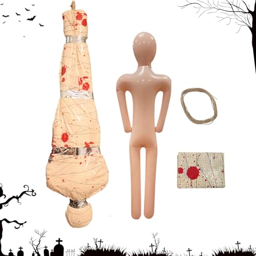 Maodom Leiche Dekoration Halloween | Aufblasbare Halloween Leiche,Schaurig Realistische Blutige Deko Für Verbrechensszene Friedhof Garten Maodom Leiche Dekoration Halloween | Aufblasbare Halloween Leiche,Schaurig Realistische Blutige Deko Für Verbrechensszene Friedhof Garten von Maodom