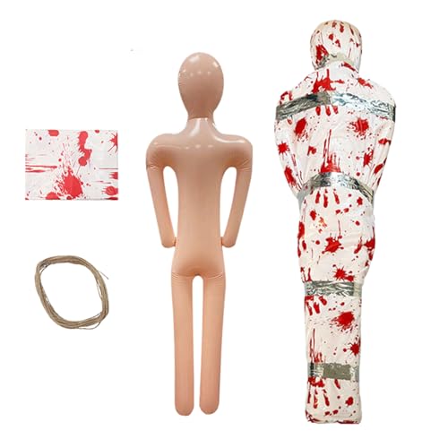 Maodom Leichensack Halloween Deko,Aufblasbare Halloween Leiche - Schaurig Realistische Blutige Deko Für Verbrechensszene Friedhof Garten Maodom Leichensack Halloween Deko,Aufblasbare Halloween Leiche - Schaurig Realistische Blutige Deko Für Verbrechensszene Friedhof Garten von Maodom