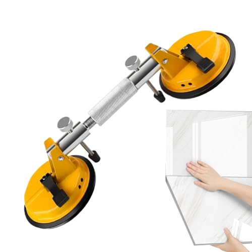 Maodom Nahtloser Stein Nahtausrichter - Platten -Mit Vakuum-Saugnapf | Kompakte Installationshilfe Für Fliesen Glas Stein Marmor Platten von Maodom