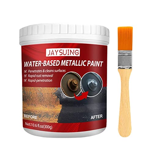 Maodom Rostlöser Metall,Water-Based Metal Rust Remover,Metall-Rostentferner Auf Wasserbasis,Auto Entrostung Mit Bürste, Multifunktionales Lack Anti Rost Chassis Rostkonverter ?300G? von Maodom