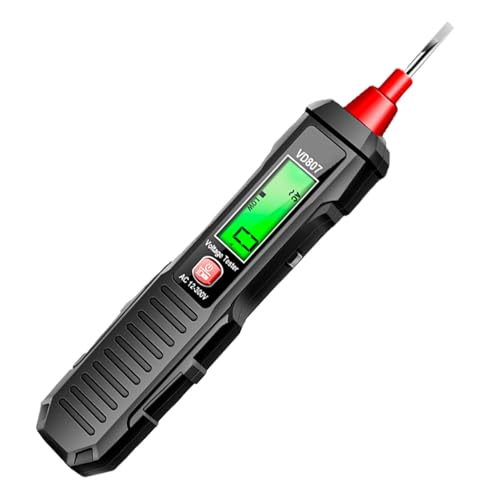 Maodom Spannungsprüfer,Digitales Display Zur Schaltkreisprüfung - Spannungs- und Stromtester für 12-300V AC im Auto, Haushalt, für Kühlschrank & Motor von Maodom