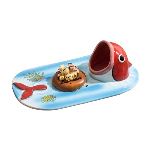 Maodom Sushi Teller Set,Dip-Saucenschale - Keramik Handbemalte Schüssel Für Hotel Restaurant Haushalt Party Abendessen Mittagessen von Maodom