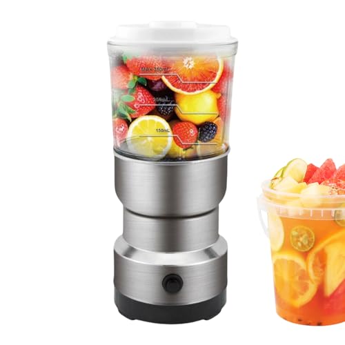 Maodom Tragbarer Mixer - Tragbarer Reisemixer Und Getreidemühle - Küchengerät Zum Mahlen Von Lebensmitteln Wie Kaffee Hafer Früchte Zu Feinem Pulver von Maodom