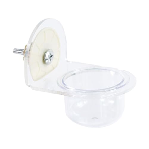 Maodom Vogelnäpfe Für Käfig - Abnehmbarer Futter Und Wasser Napf,Transparenter Acrylspender Für Vogelkäfig Zubehör Wellensittich Kanarienvogel Wasserspender Verwendung von Maodom