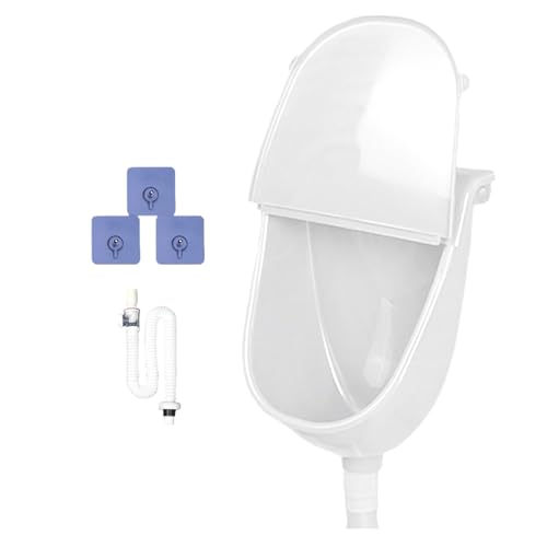 Maodom Wandmontiertes Urinal Mit Deckel | Garagen Urinal Spülkasten Wandmontage | Spritzsicher Verstellbarer Urinleiter Mit Schlauch Für Haus Garten Camping Wohnheim Maodom Wandmontiertes Urinal Mit Deckel | Garagen Urinal Spülkasten Wandmontage | Spritzsicher Verstellbarer Urinleiter Mit Schlauch Für Haus Garten Camping Wohnheim von Maodom