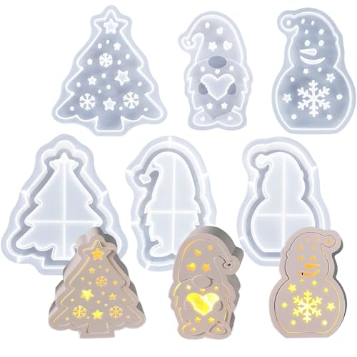 Maodom Weihnachtsformen Aus Silikon | 3D Epoxy Harz Gussformen Set | Beton Gussformen Kunst Handwerk Für Tischdekoration Hochzeitstisch Deko,Deko Für Tischdekoration Abendessen Hochzeit Maodom Weihnachtsformen Aus Silikon | 3D Epoxy Harz Gussformen Set | Beton Gussformen Kunst Handwerk Für Tischdekoration Hochzeitstisch Deko,Deko Für Tischdekoration Abendessen Hochzeit von Maodom
