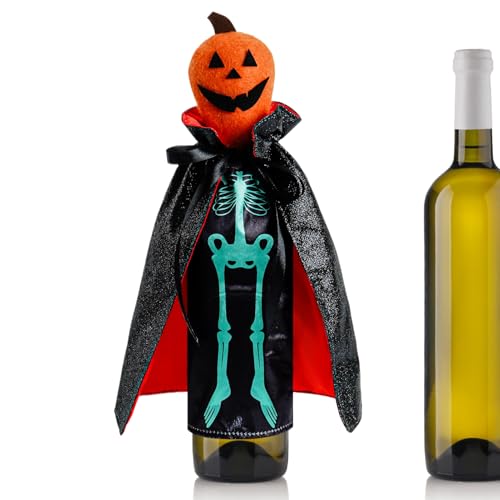 Maodom Weinflaschenhüllen | Sektflasche Abdeckung - Halloween Flaschenbehälter Deko Zubehör für Tischation Sammler Fans Veranstaltung Party Feierliche Anlässe von Maodom