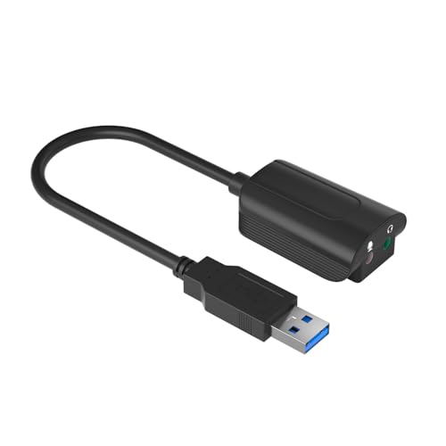 Usb7.1 Soundkarte Externe Unabhängige Soundkarte USB 3 0 Zu 3 5 MM Ausgang Mikrofon Eingang Adapter USB Ausgang Konverter von Maouira