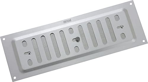 Map Hardware 933-31 Lüftungsschlitzabdeckung aus Aluminium Lüftungsschlitz, Silber von Map