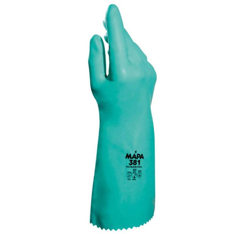 Mapa Profil 72er Pack STANSOLV AK-22 381 MAPA HANDSCHUHE NITRIL, GRÜN, MIT PROFIL von Mapa