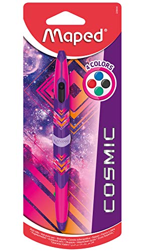 Maped Cosmic Doppelspitzenstift mit 4 Farben (rosa Design) von Maped