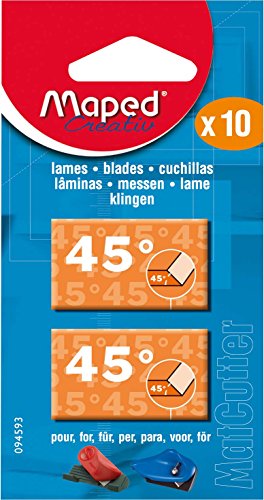 Maped M094593 - Ersatzklingen 45° für Mat Cutter, 2 x 5 Klingen, von Maped