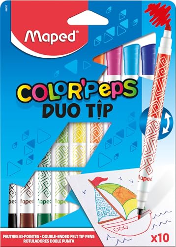 Maped Color'Peps Farbstifte mit Duo-Spitze, 10 Stück Maped Color'Peps Farbstifte mit Duo-Spitze, 10 Stück von Maped