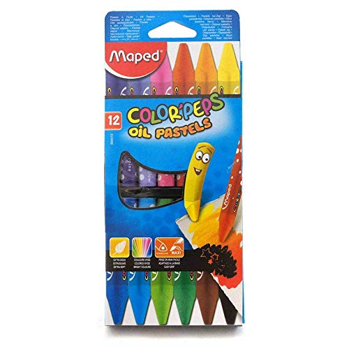 Maped M864010 - Malstifte Color Peps Oil Pastels, 12er Packung Maped M864010 - Malstifte Color Peps Oil Pastels, 12er Packung von Maped