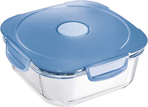 Maped PICNIK - Glas-Lunchbox, Frischhalte-Dose CONCEPT, mikrowellengeeignet, 1,2 Liter - storm blue von Maped