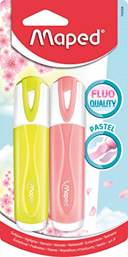 Maped Textmarker Fluo Peps Pastel, farblich sortiert, , 2er pack Maped Textmarker Fluo Peps Pastel, farblich sortiert, , 2er pack von Maped