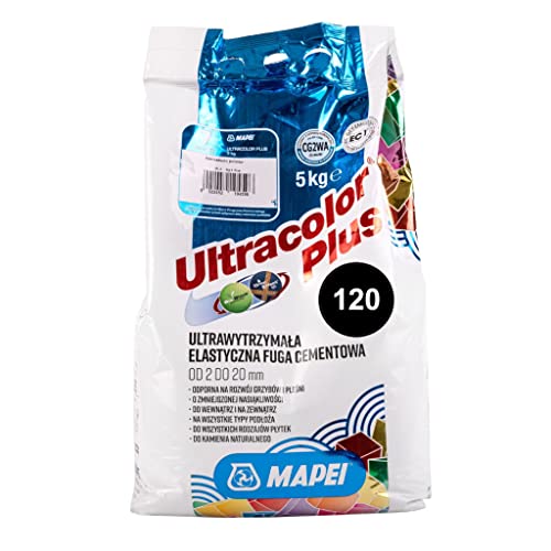MAPEI ULTRACOLOR PLUS 5kg 120 schwarz - zementäre Flexfuge für Fugenbreiten bis 20 mm von Mapei