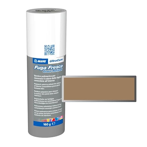 MAPEI Ultracare FUGA FRESCA 135 Pulver vergoldet Polymerfarbe zur Renovierung der Farbe der Betonfugen, Grout Refresh Flasche 160 g. von Mapei