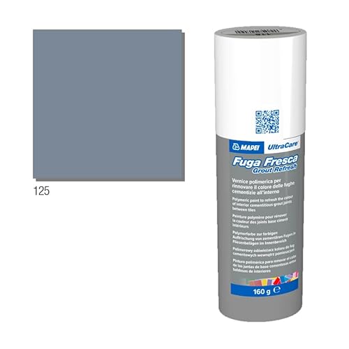 MAPEI Ultracare FUGA FRESCA 125 grau Kastellack Polymerfarbe zur Renovierung der Farbe der Betonfugen, Grout Refresh Flasche 160 g. von Mapei