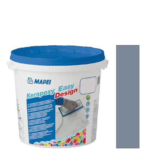 Mapei Kerapoxy Easy Design 3kg 125 granitgrau - Zweikomponentiger Klebstoff und dekorativer Fugenmörtel von Mapei