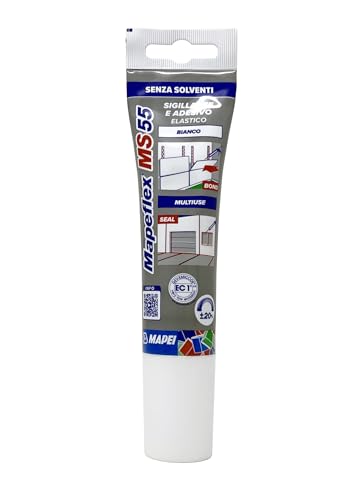 Mapei MAPEFLEX MS 55 Kleb- und Dichtstoff 100 WEISS | hybrid, überstreichbar, hochelastisches Modul | für Innen und Außen, auch auf feuchtem und nassem Untergrund | Tube mit Ausgießer 100 ml Mapei MAPEFLEX MS 55 Kleb- und Dichtstoff 100 WEISS | hybrid, überstreichbar, hochelastisches Modul | für Innen und Außen, auch auf feuchtem und nassem Untergrund | Tube mit Ausgießer 100 ml von Mapei