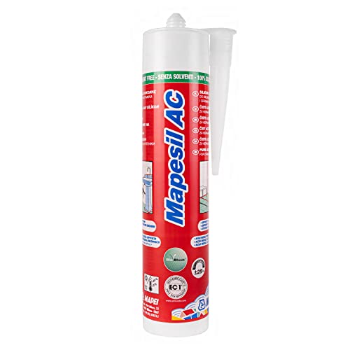 Mapei Mapesil AC 310ml 137 karibik - Einkomponentiger, acetatvernetzender, fungizid ausgerüsteter Silikondichtstoff von Mapei